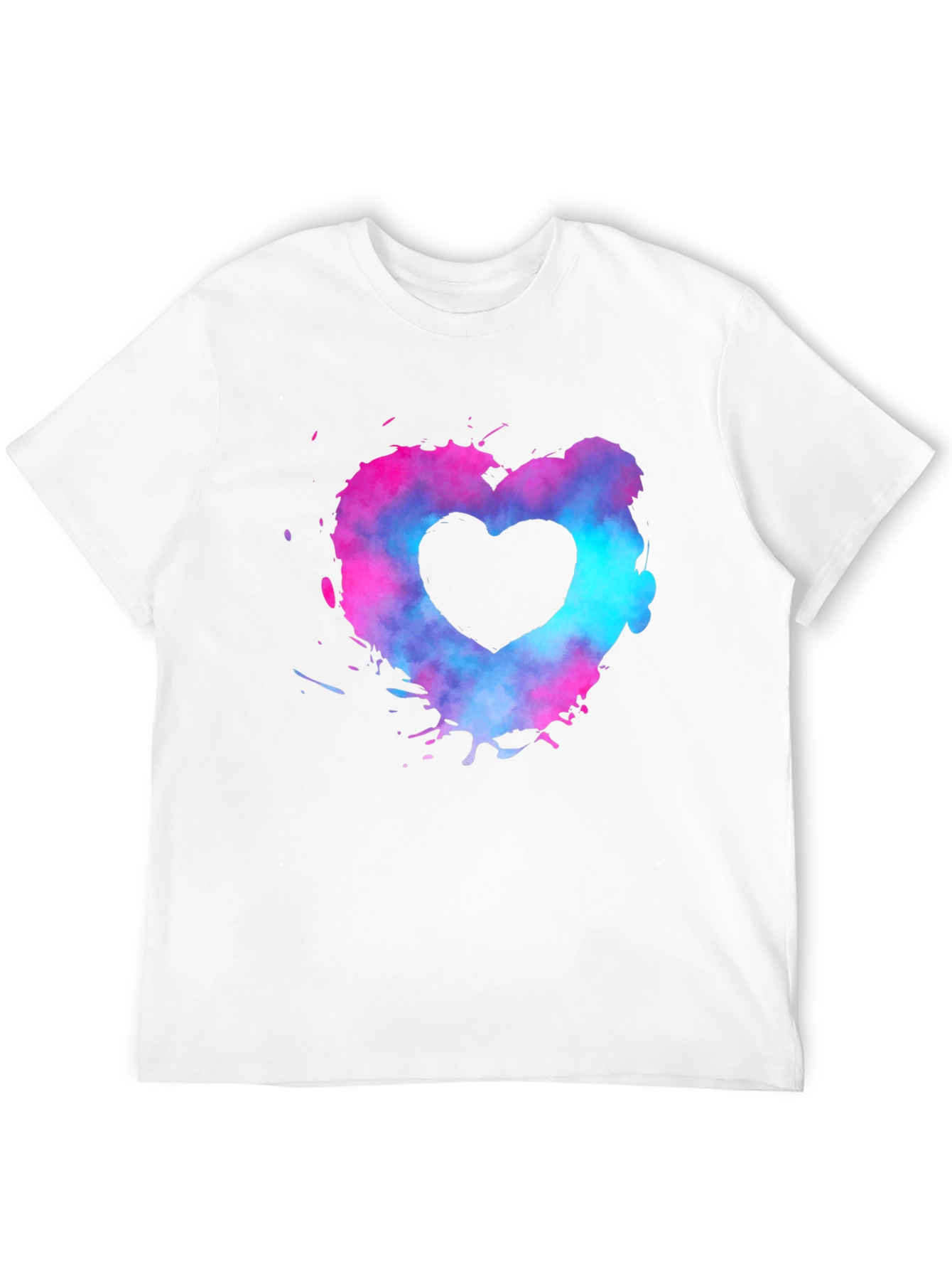 Heart Splash Graphic Tee - Black
