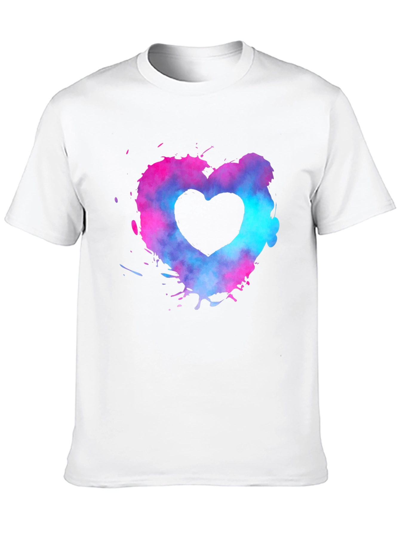 Heart Splash Graphic Tee - Black