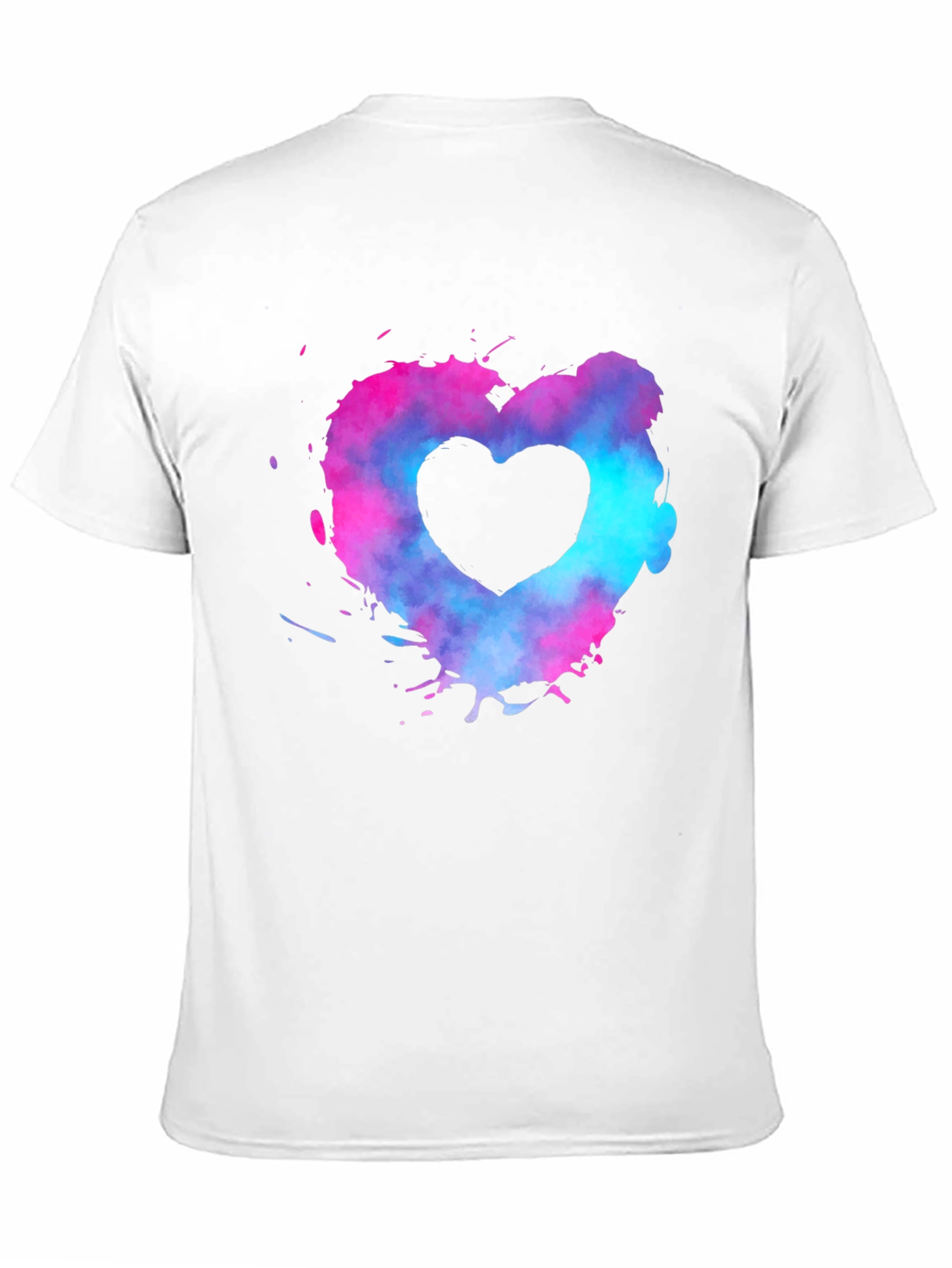 Heart Splash Graphic Tee - Black