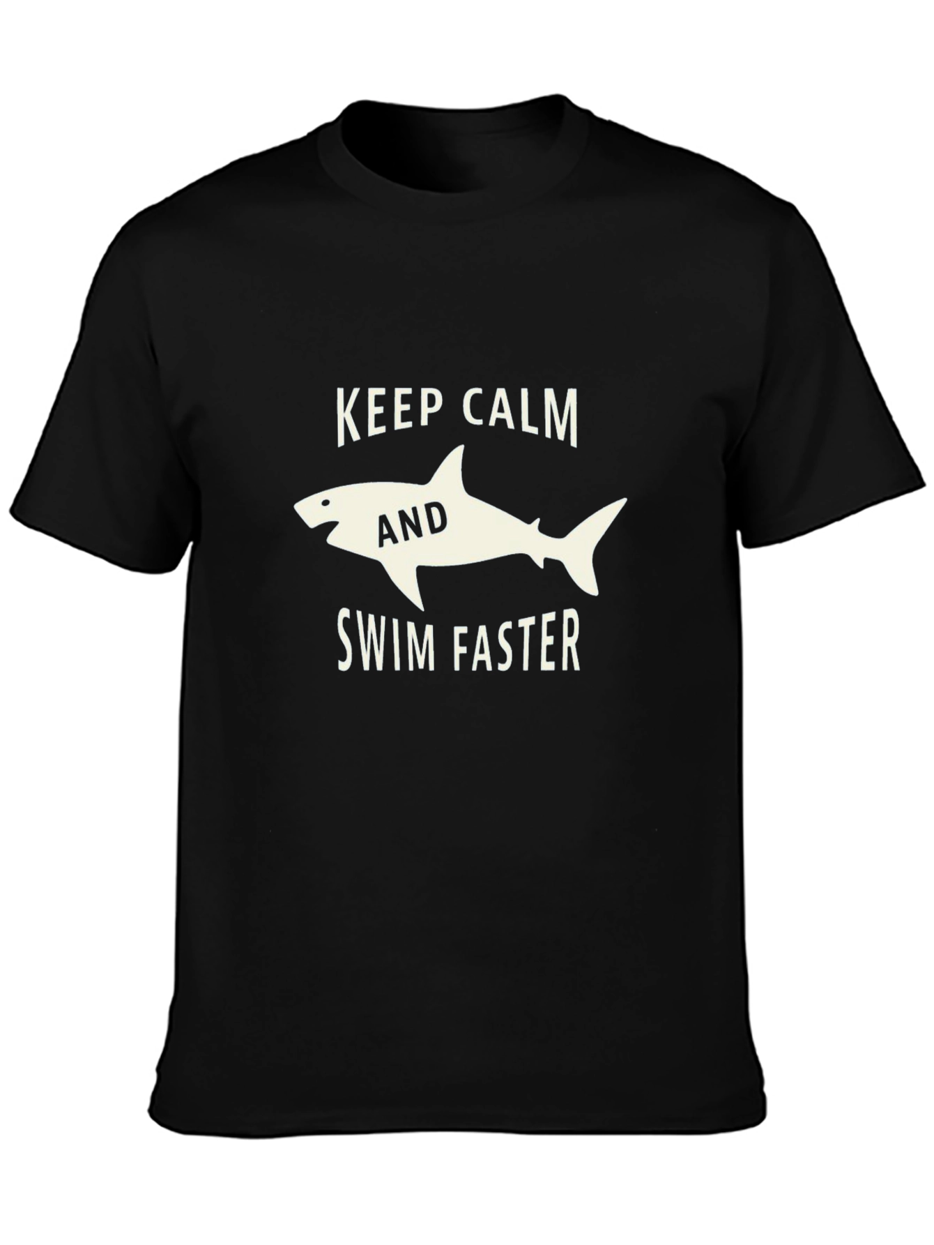 Keep Calm and Swim Faster Shark T-Shirt