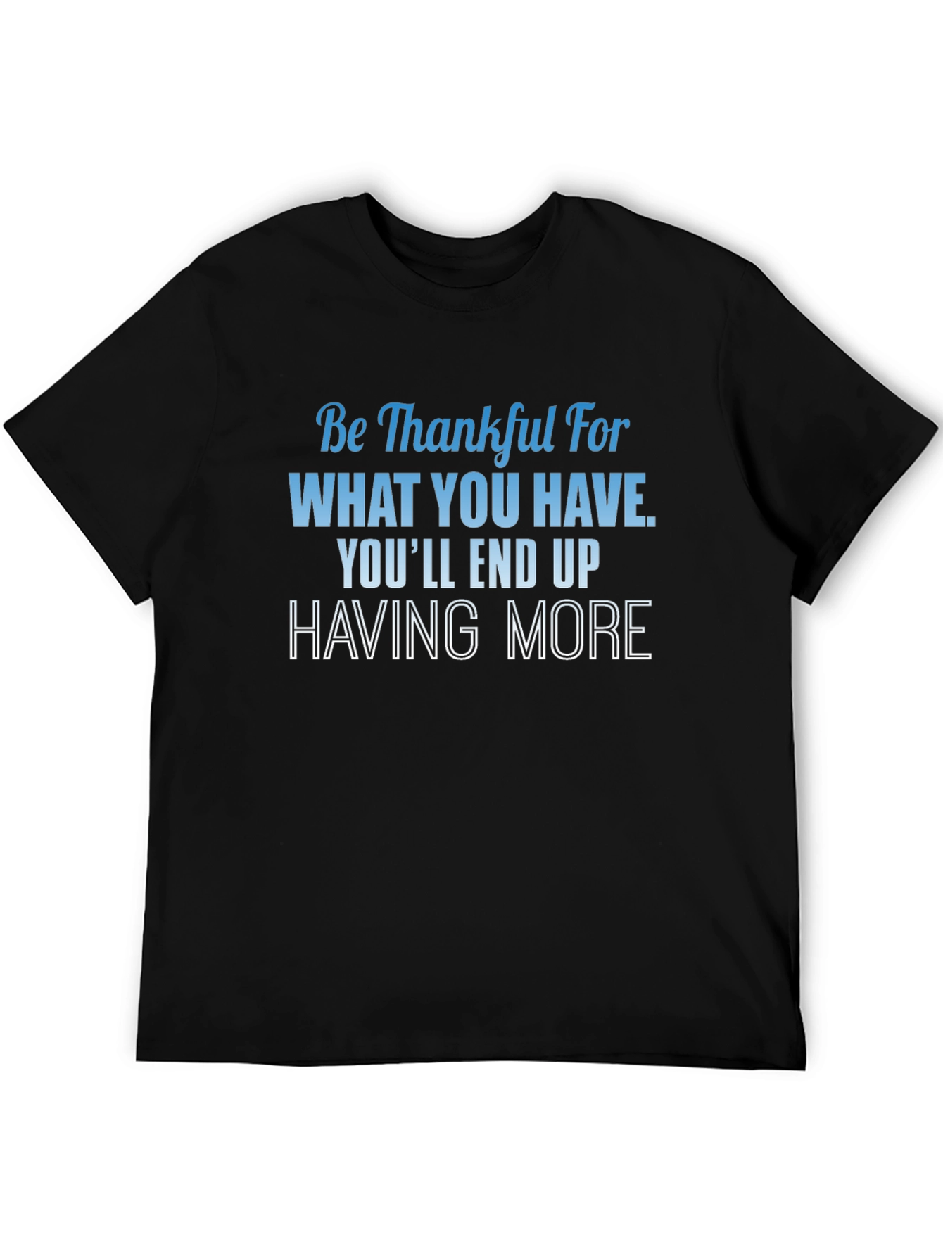 Be Thankful Graphic Tee - Positive Vibes T-Shirt