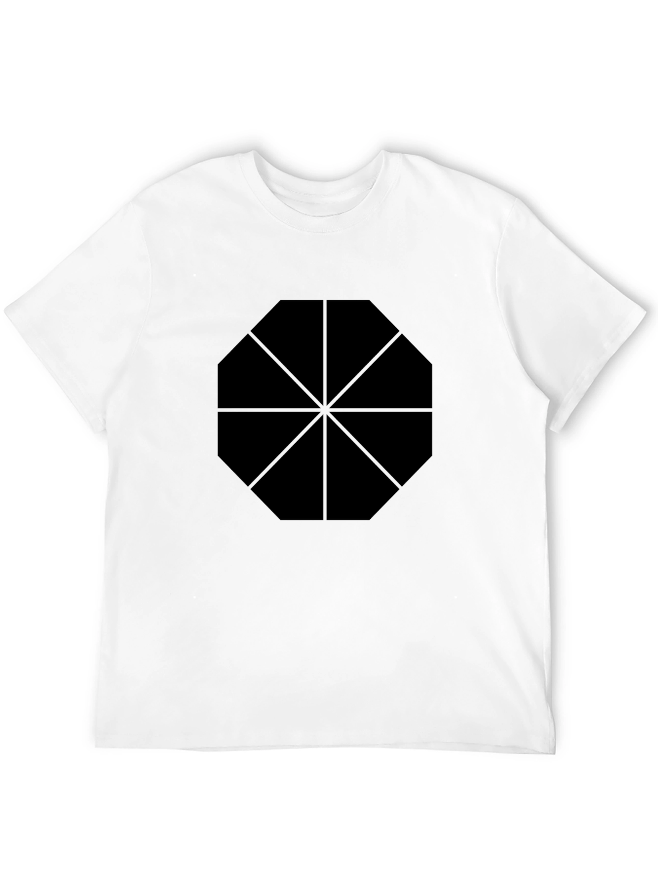 Geometric Print Black T-Shirt | Casual Style