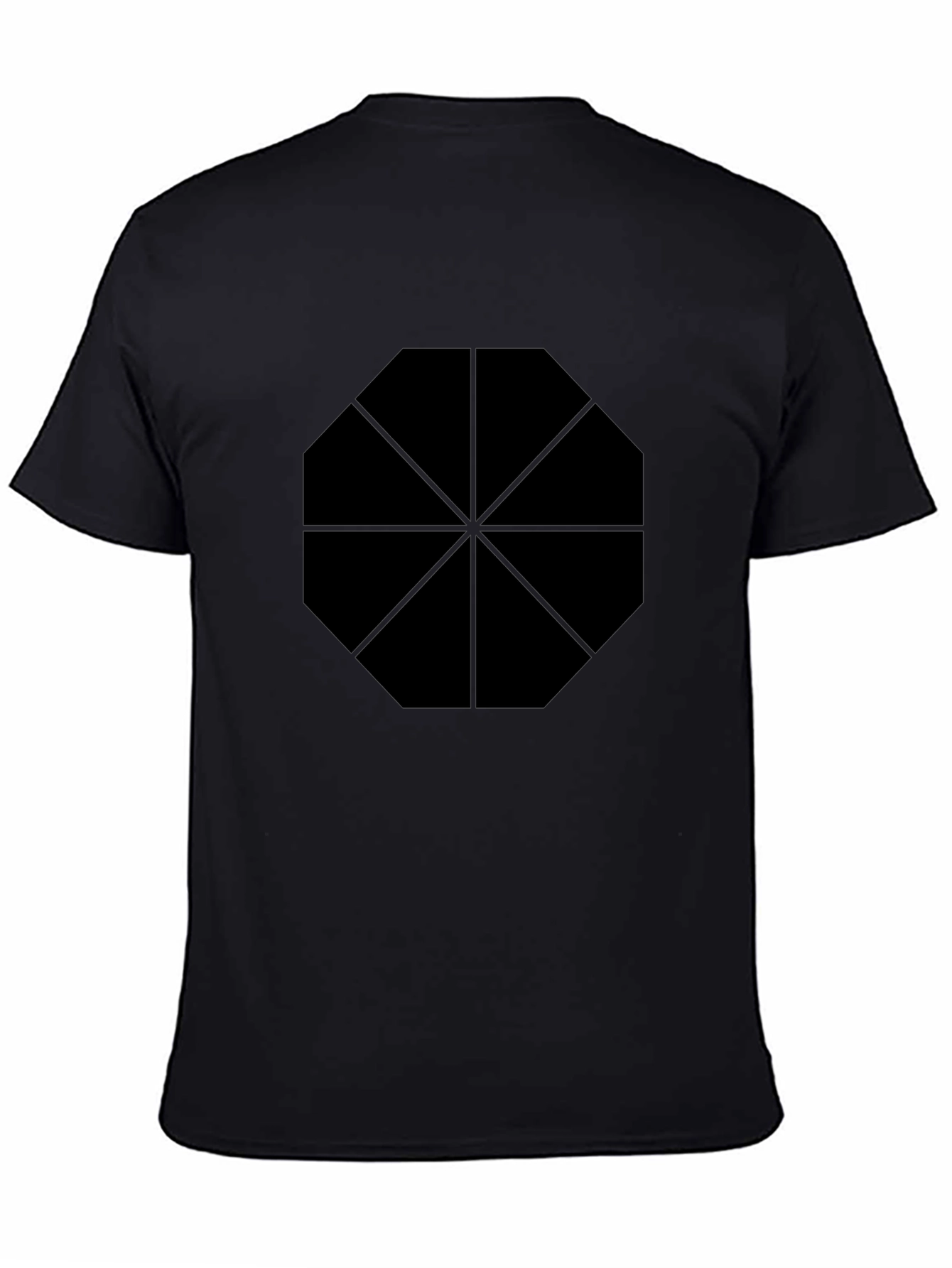 Geometric Print Black T-Shirt | Casual Style