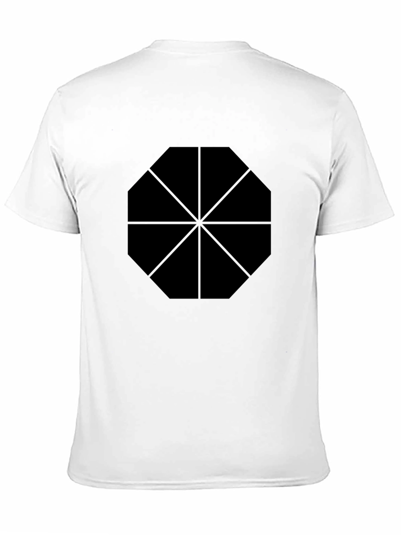 Geometric Print Black T-Shirt | Casual Style