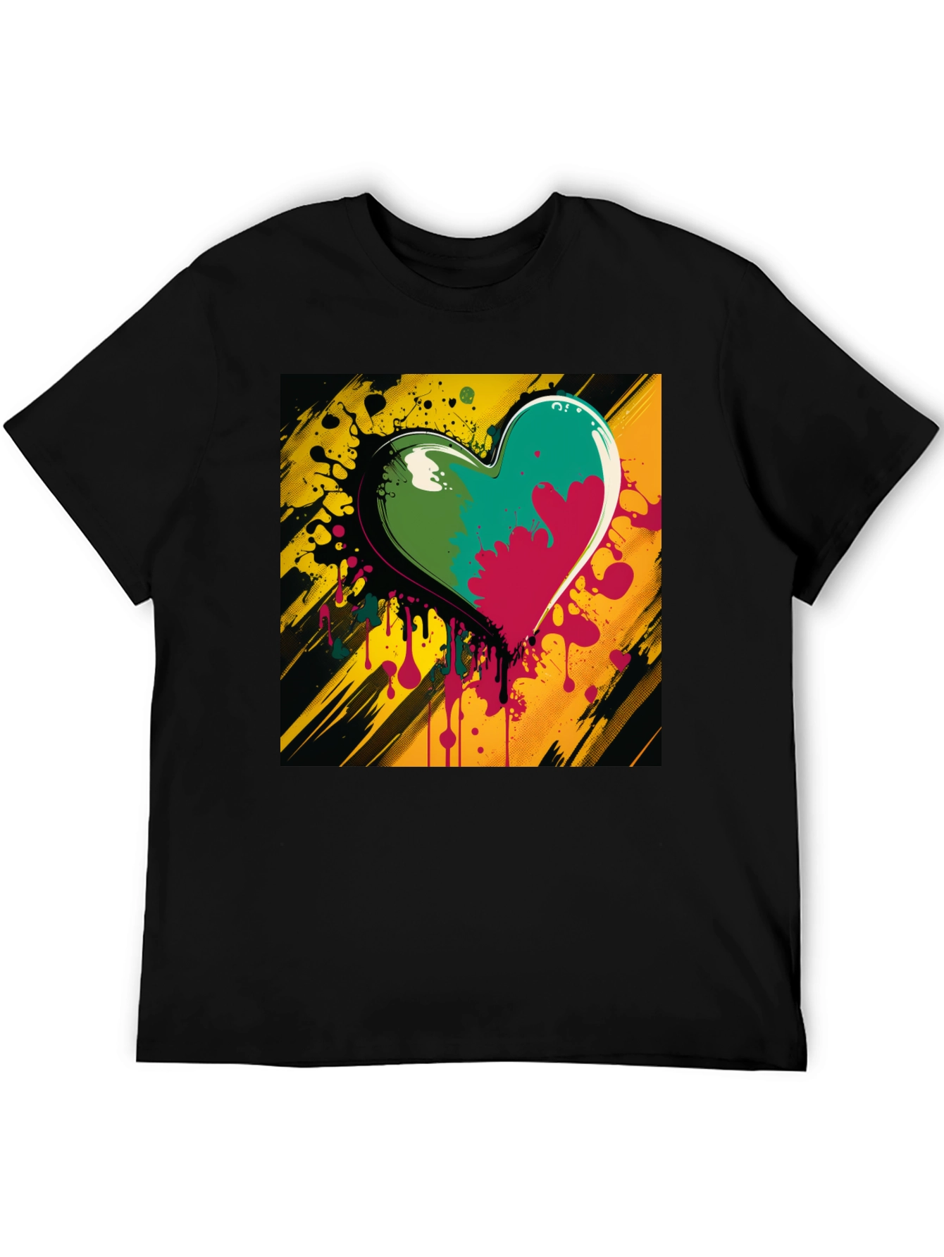 Colorful Heart Graphic Tee