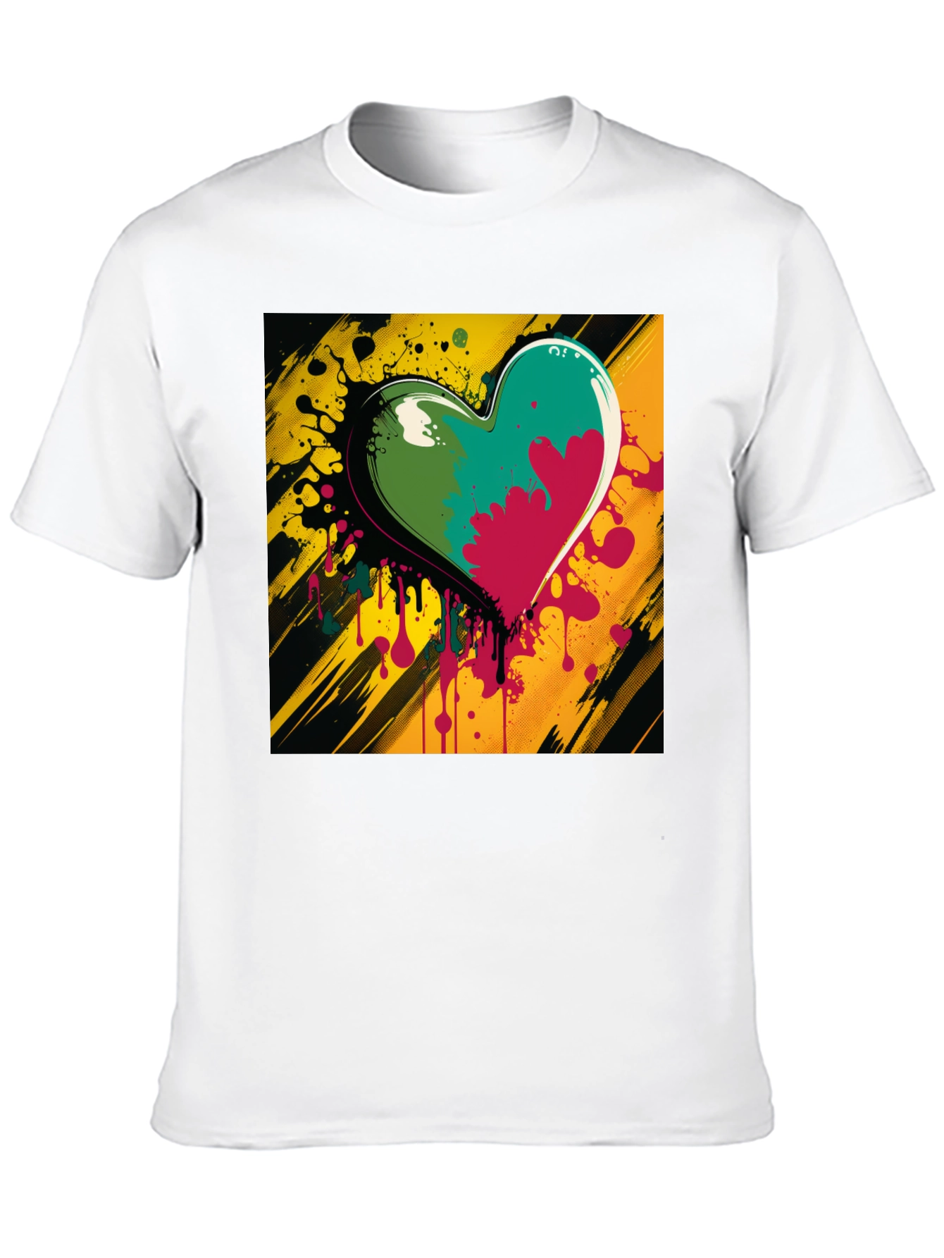 Colorful Heart Graphic Tee