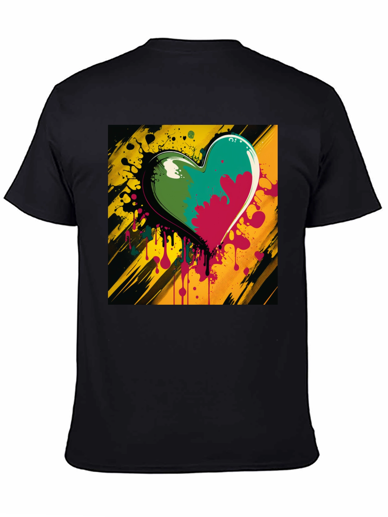 Colorful Heart Graphic Tee