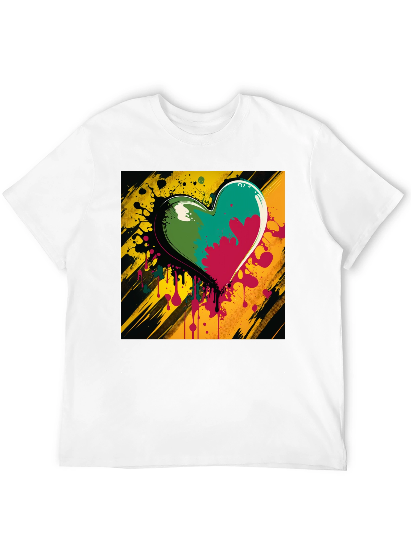 Colorful Heart Graphic Tee