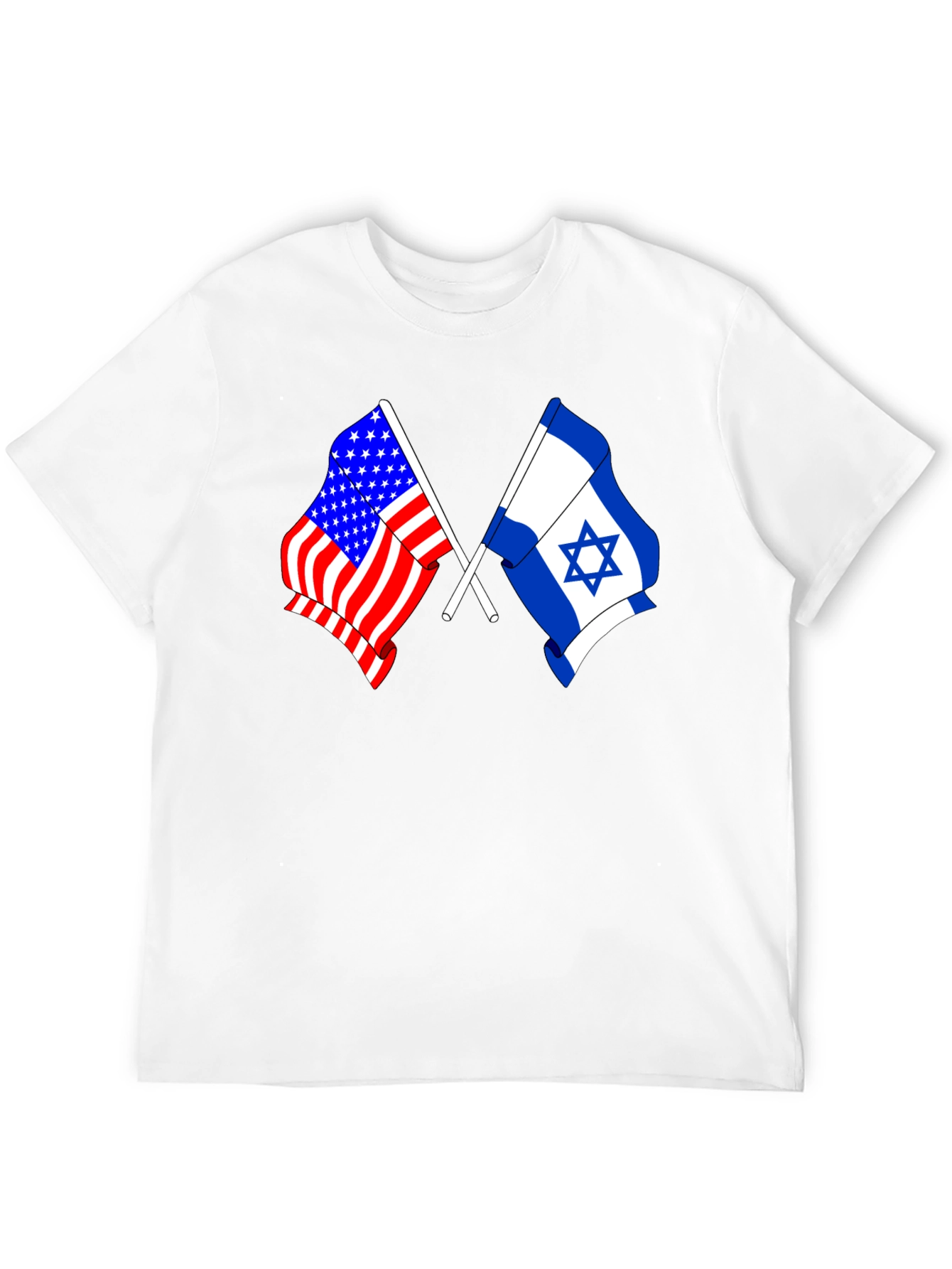 USA & Israel Flag Graphic Tee