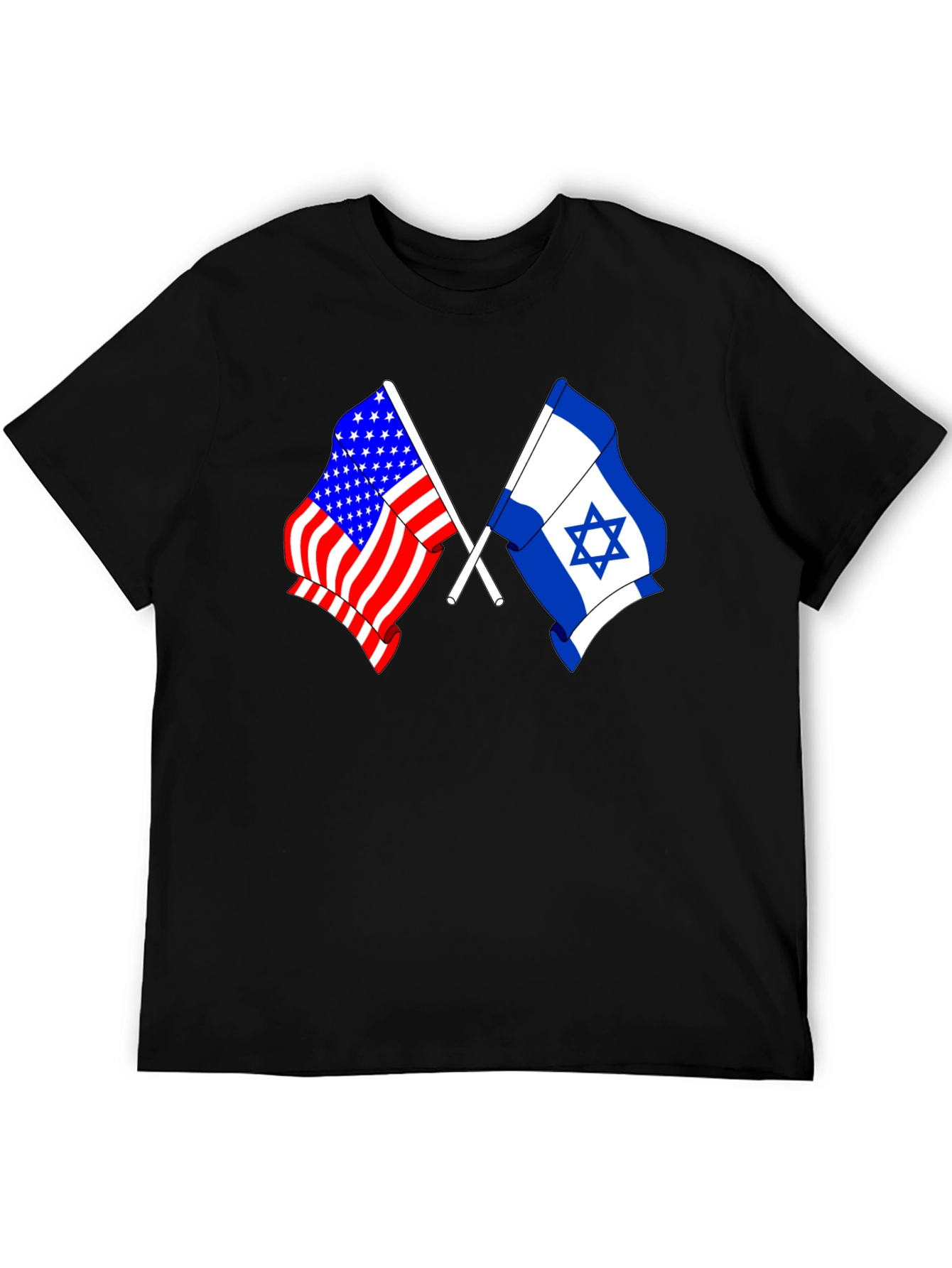 USA & Israel Flag Graphic Tee