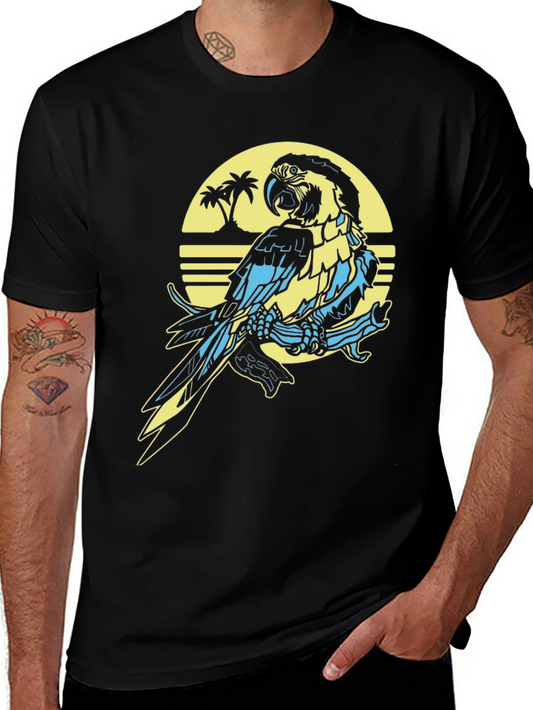 Tropical Parrot T-Shirt - Island Vibes