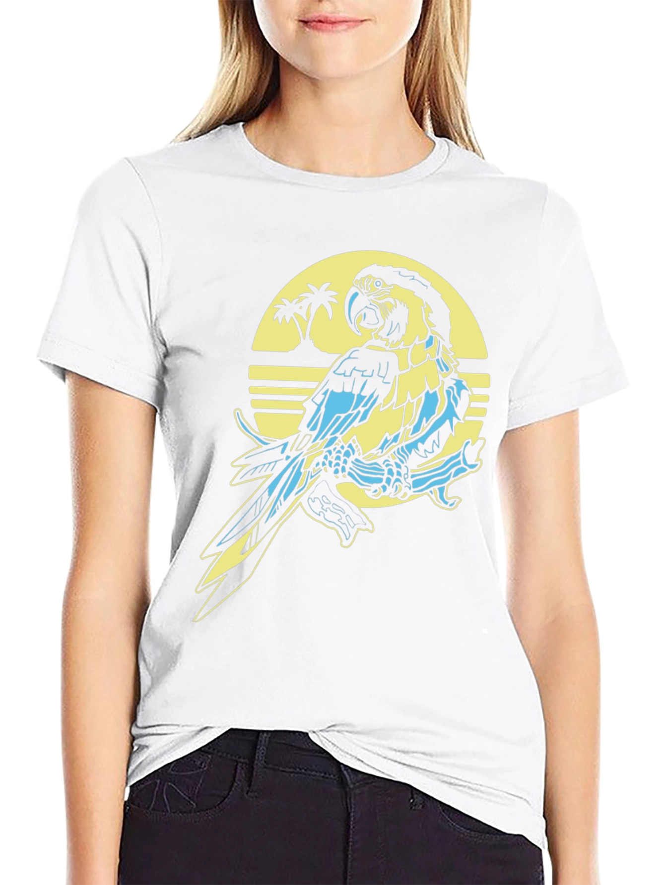 Tropical Parrot T-Shirt - Island Vibes