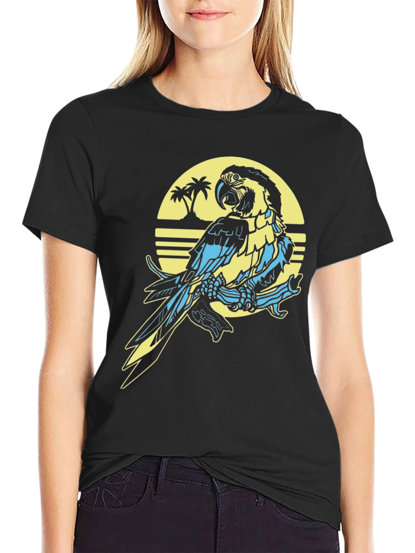 Tropical Parrot T-Shirt - Island Vibes