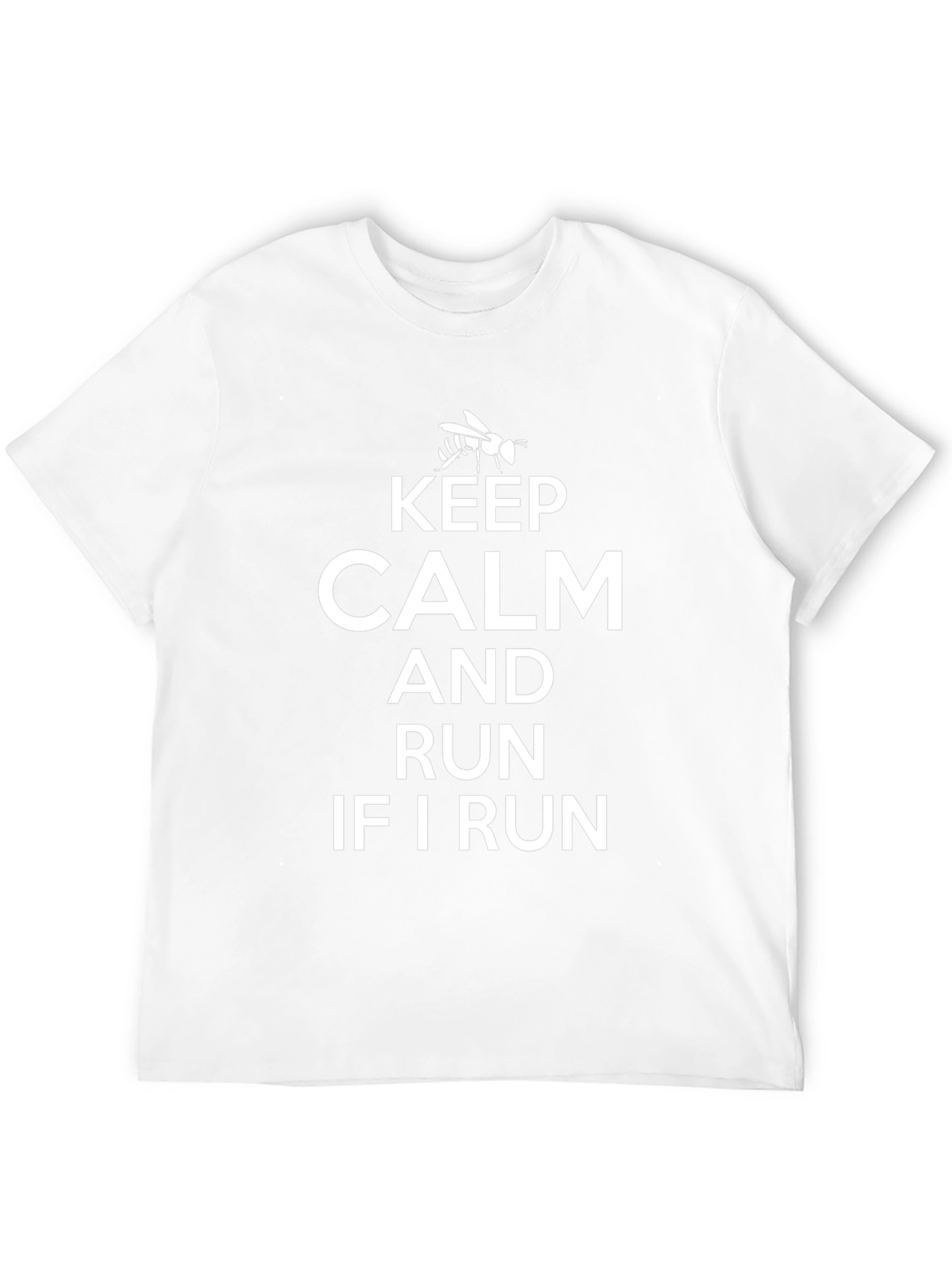 Keep Calm and Run Funny Graphic T-Shirt