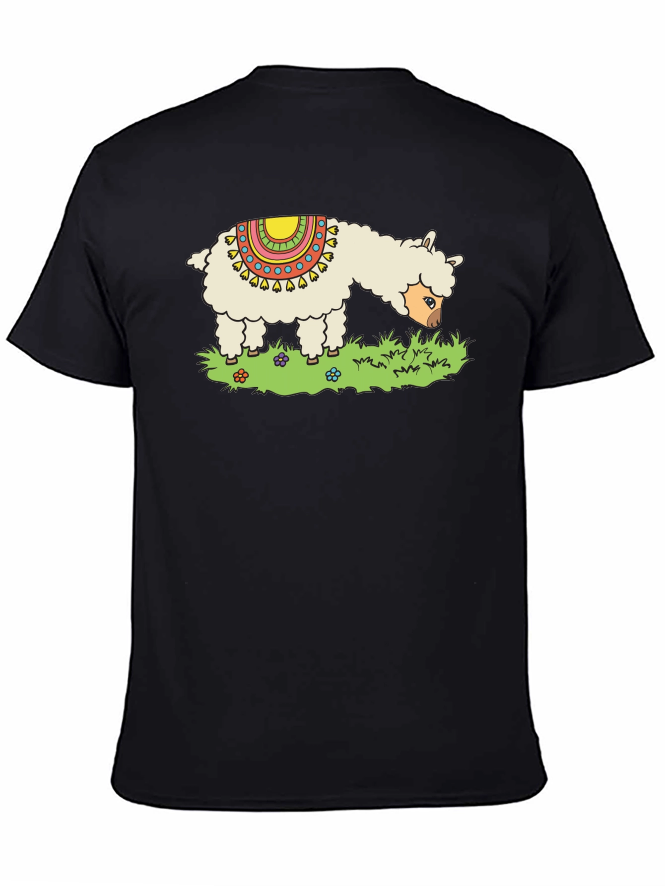 Llama Graphic Tee - Cute Animal Print T-Shirt