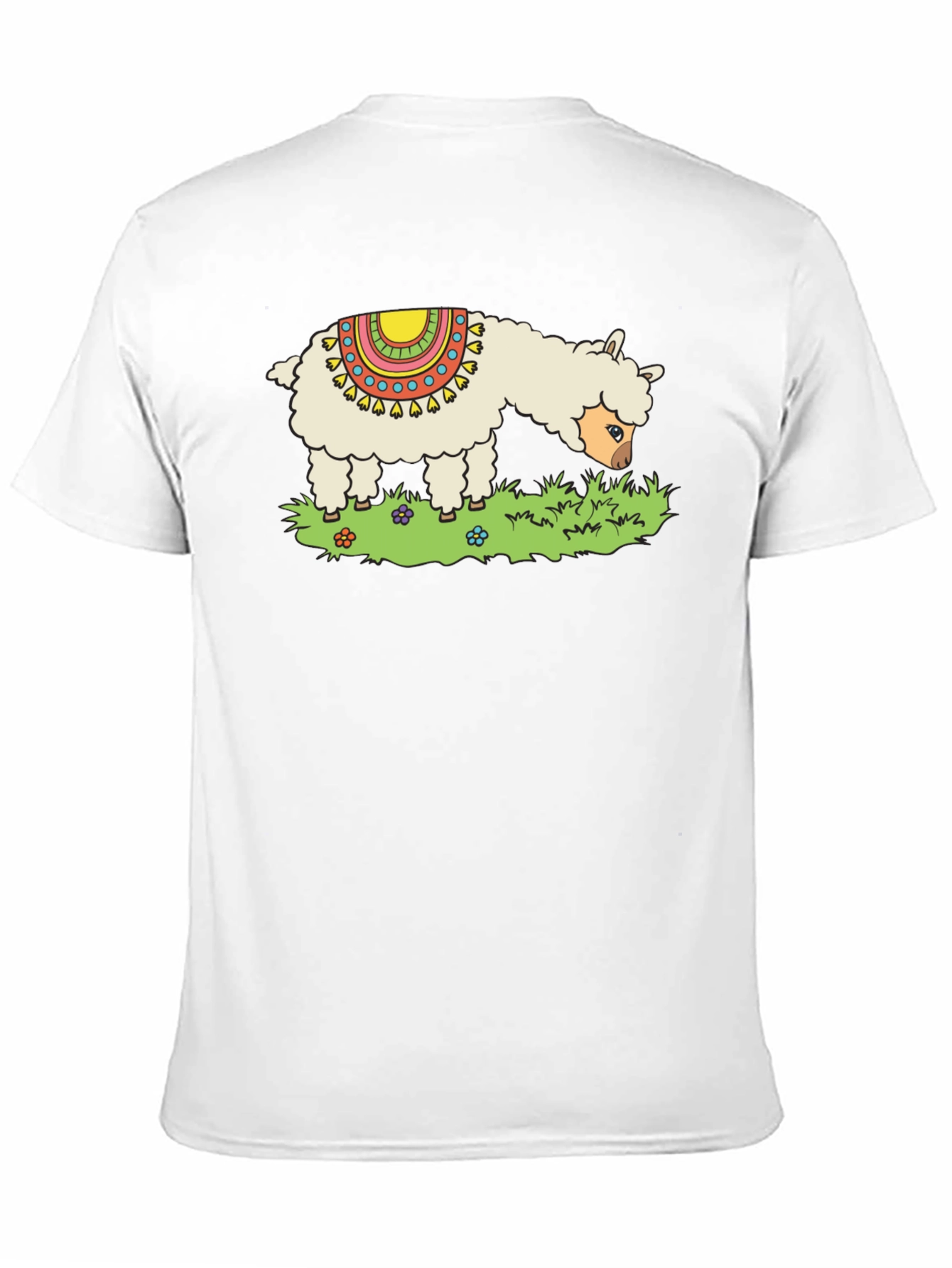 Llama Graphic Tee - Cute Animal Print T-Shirt