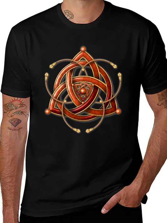 Celtic Knot Graphic Tee - Geometric Design