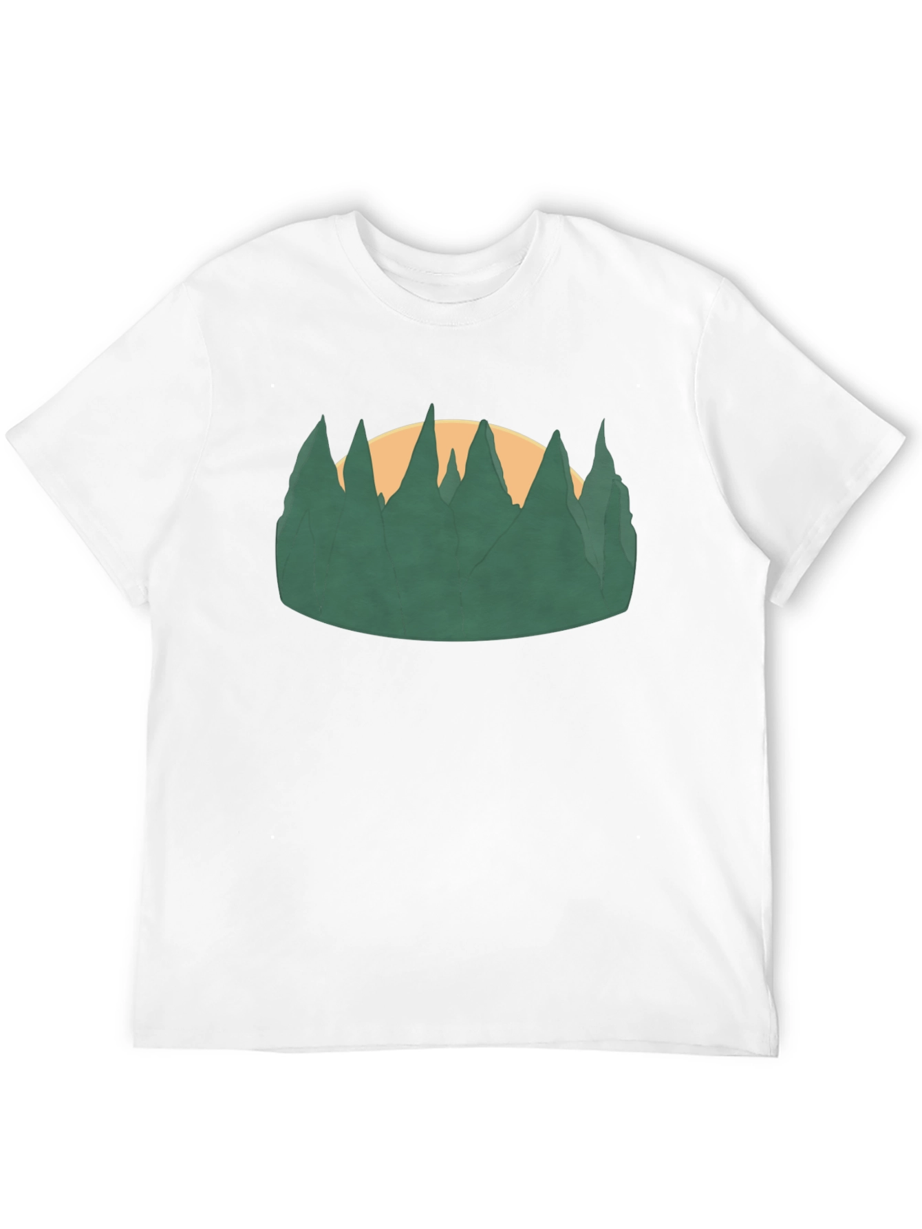 Nature Scene Graphic Black Tee