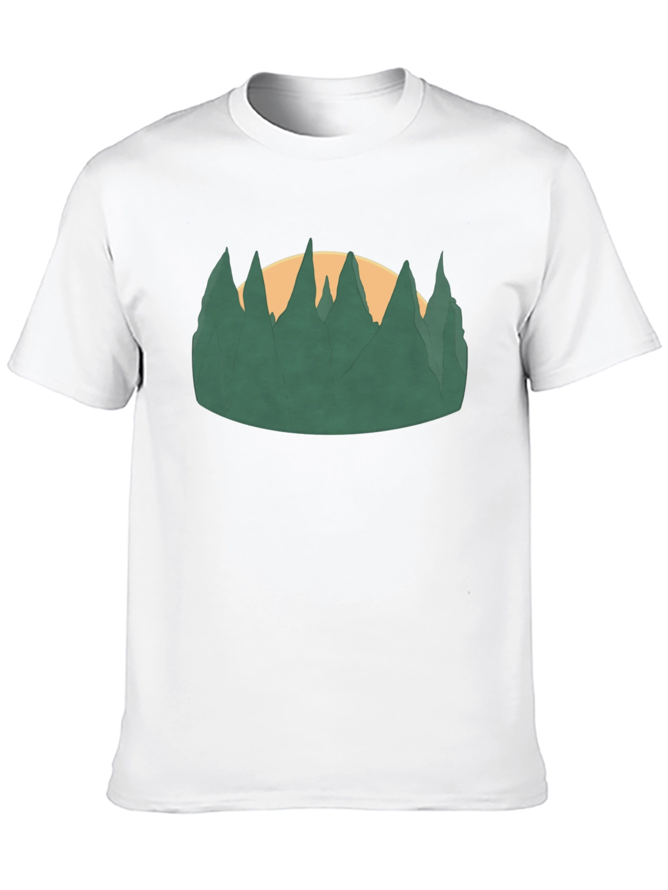 Nature Scene Graphic Black Tee