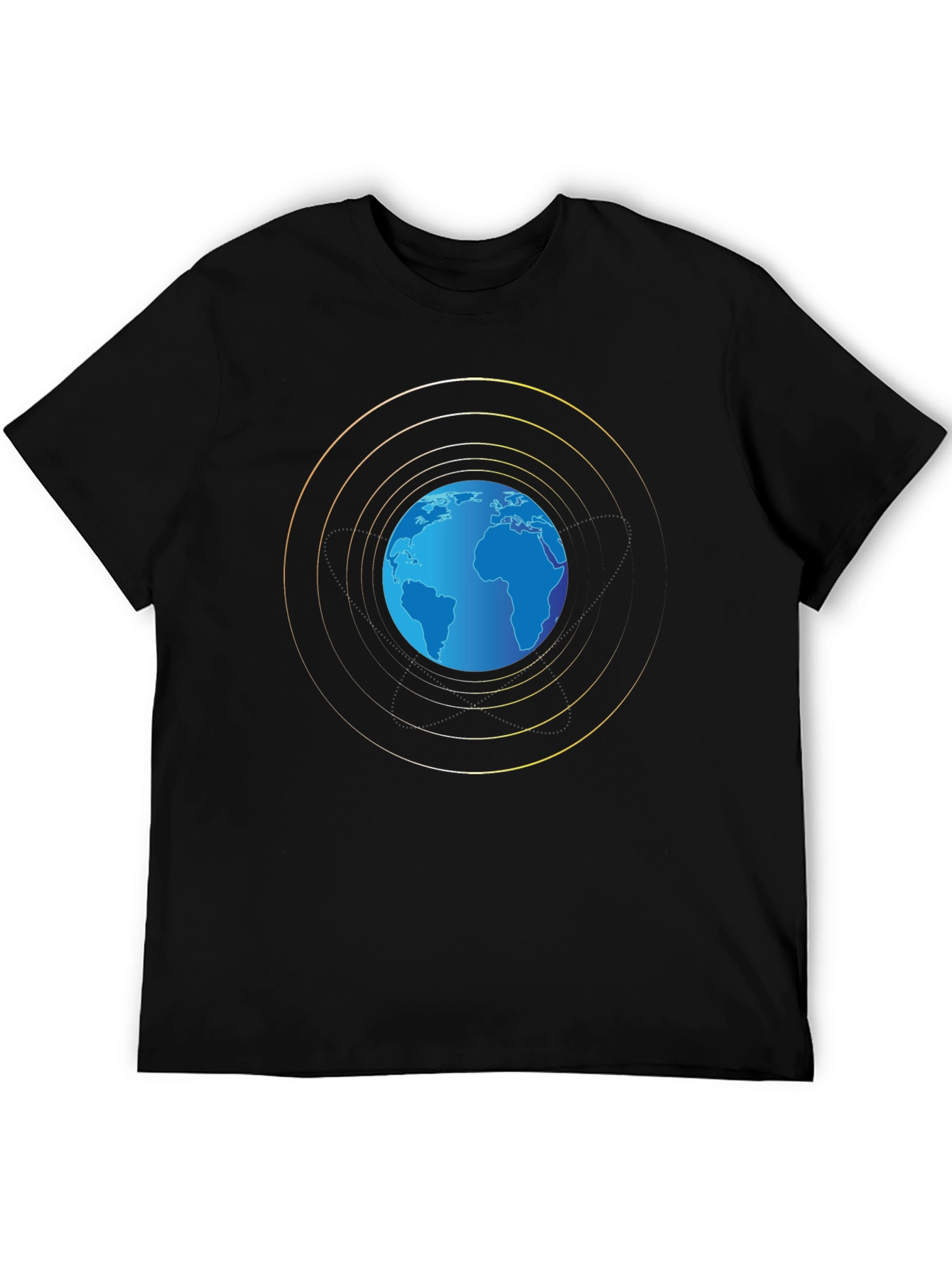 Globe Graphic Black T-Shirt