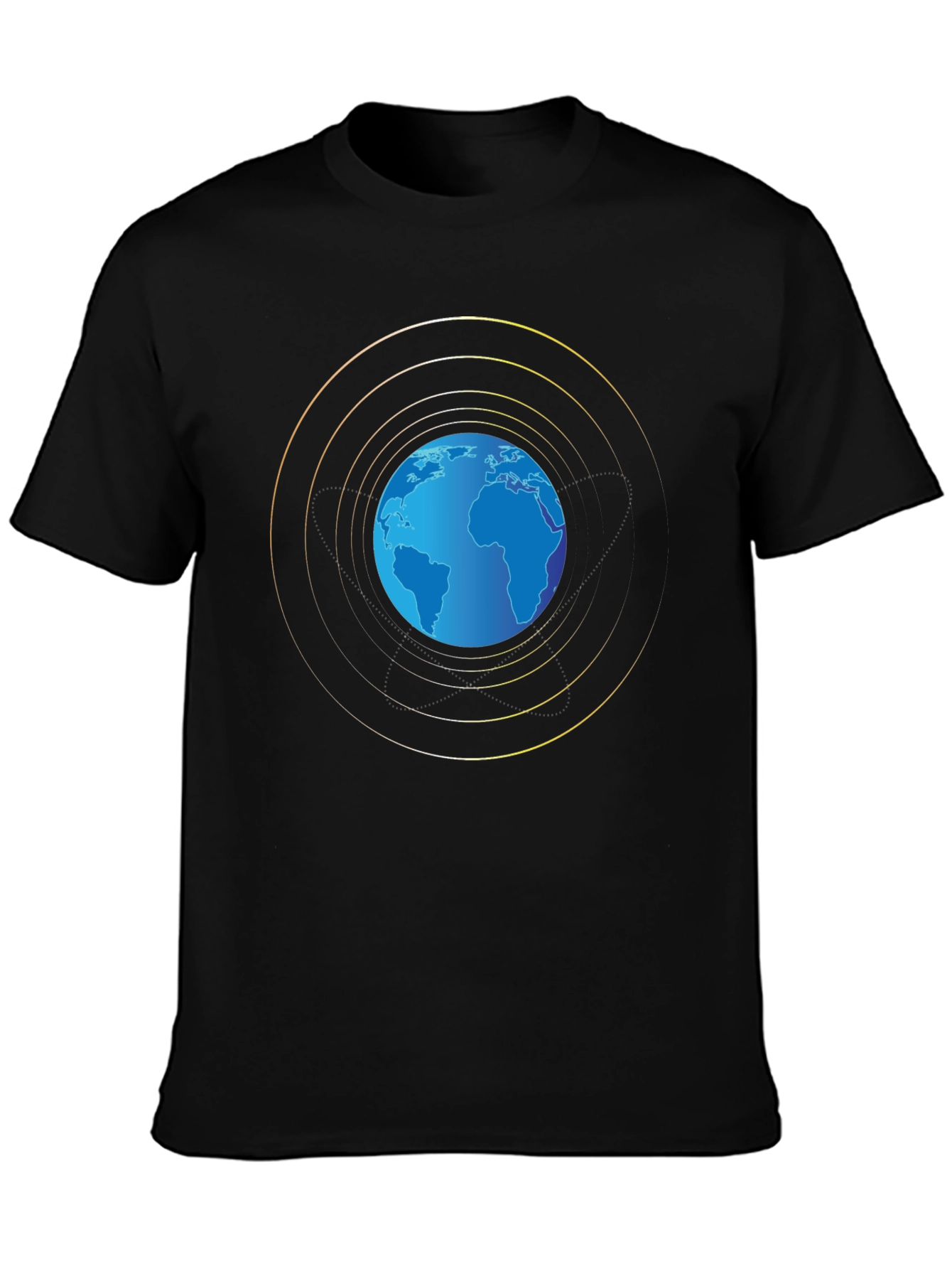 Globe Graphic Black T-Shirt