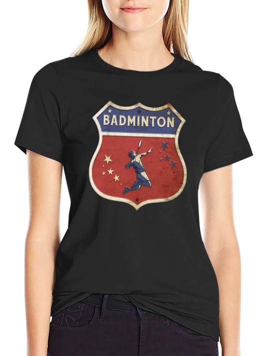 Badminton Shield Graphic T-Shirt
