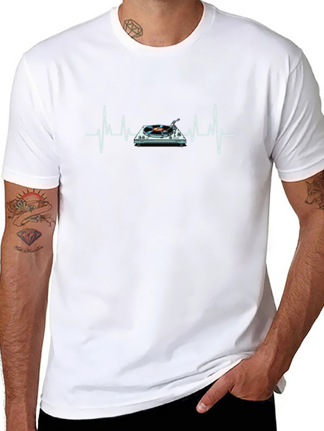 DJ Heartbeat T-Shirt - Music Lover Tee