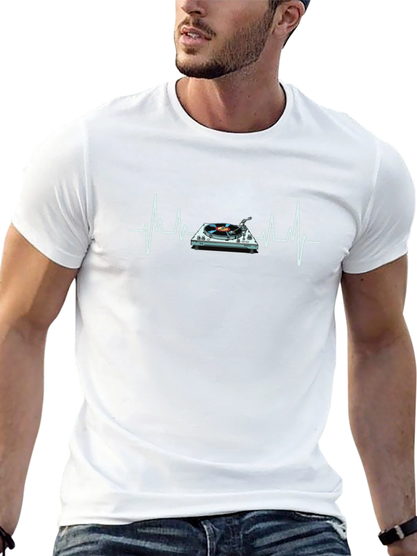 DJ Heartbeat T-Shirt - Music Lover Tee