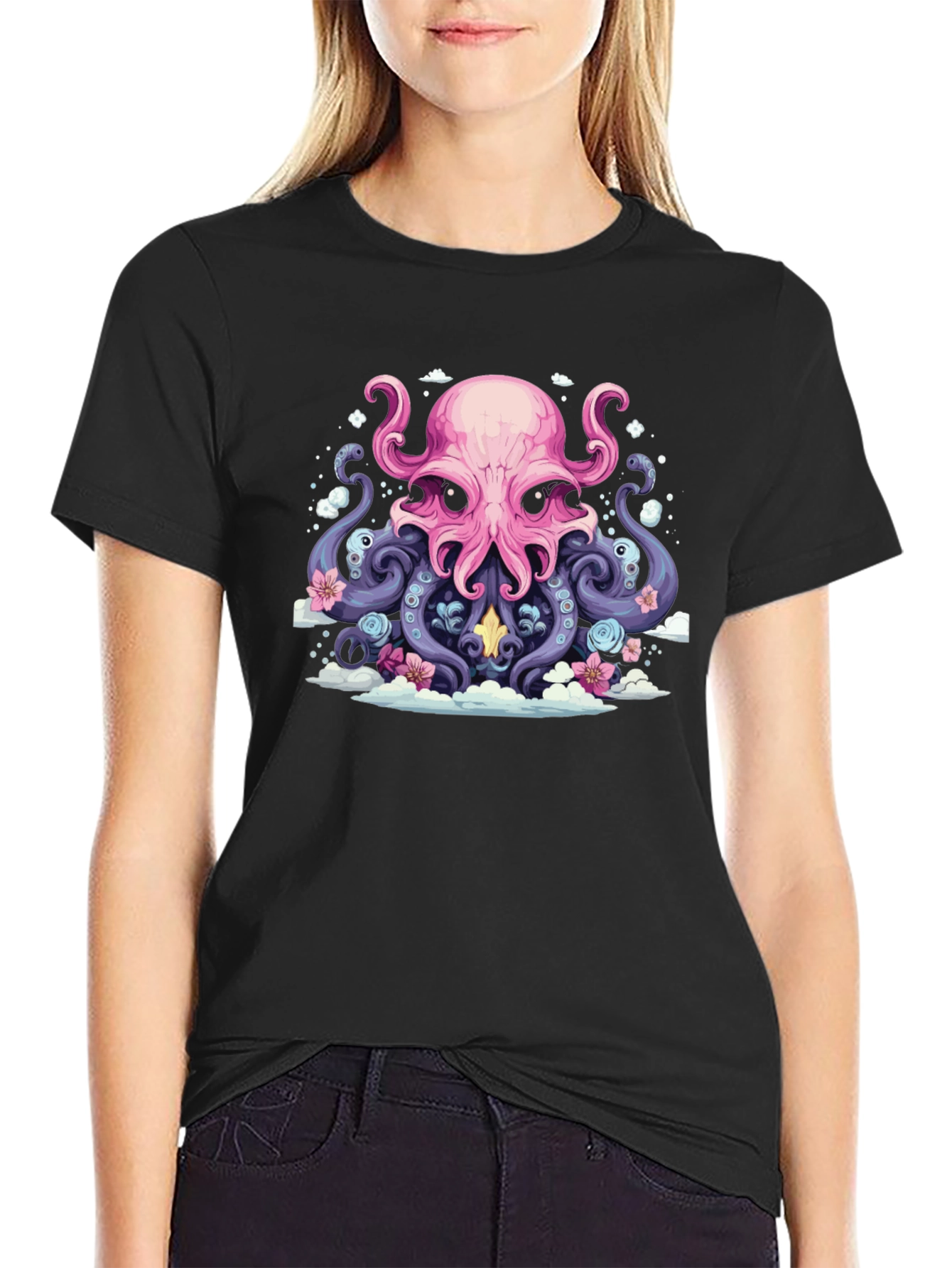 Octopus Graphic Tee - Mystical Sea Design