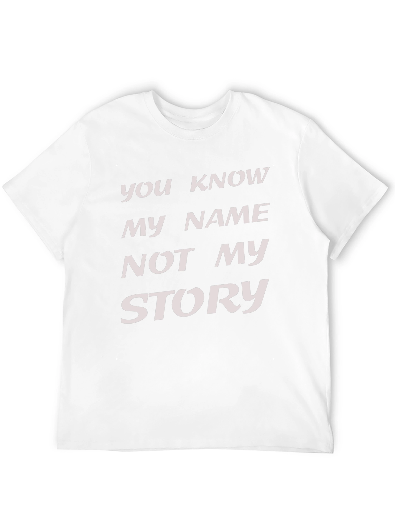 You Know My Name T-Shirt - Black Graphic Tee
