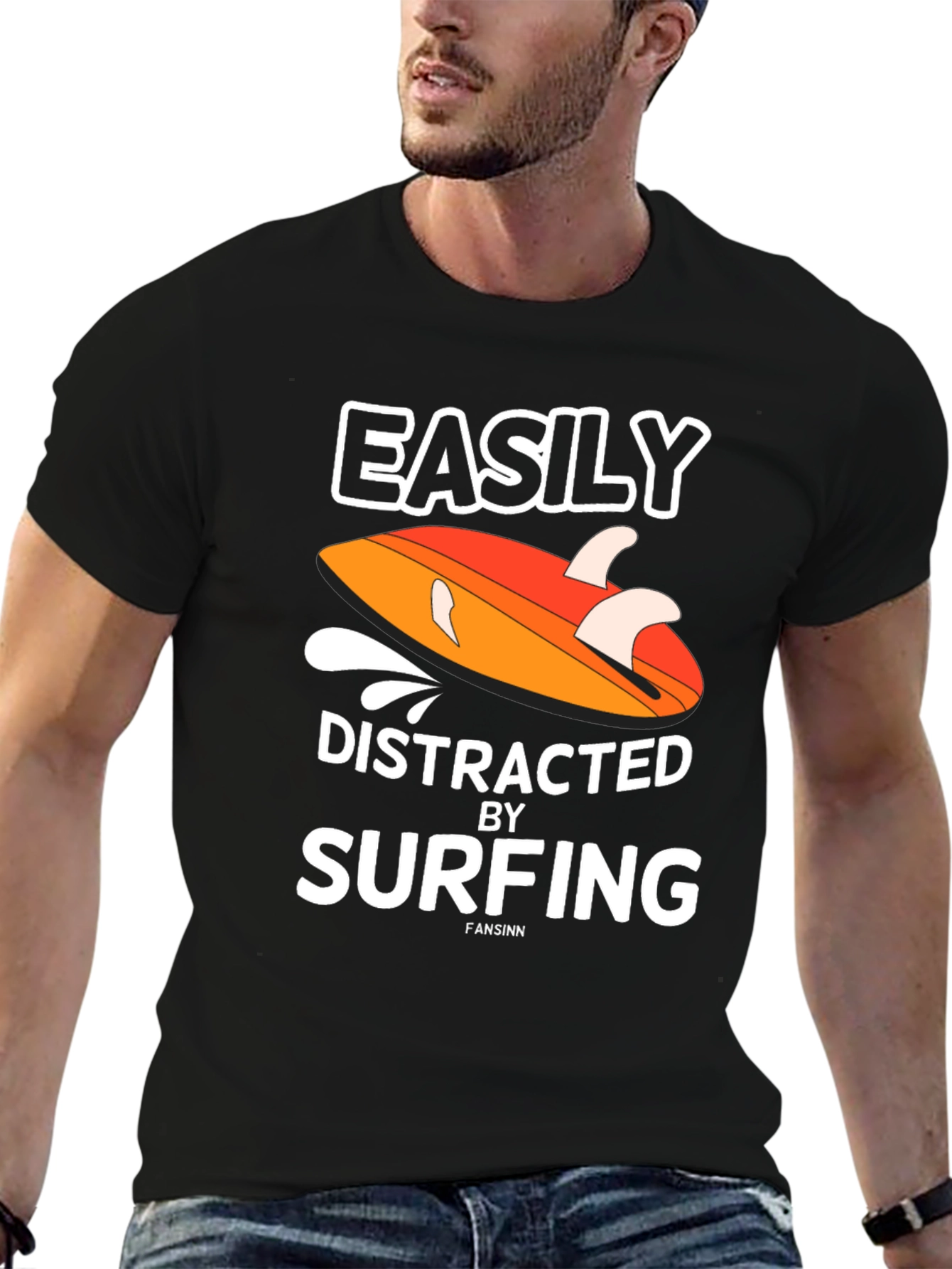 Easily Distracted by Surfing T-Shirt