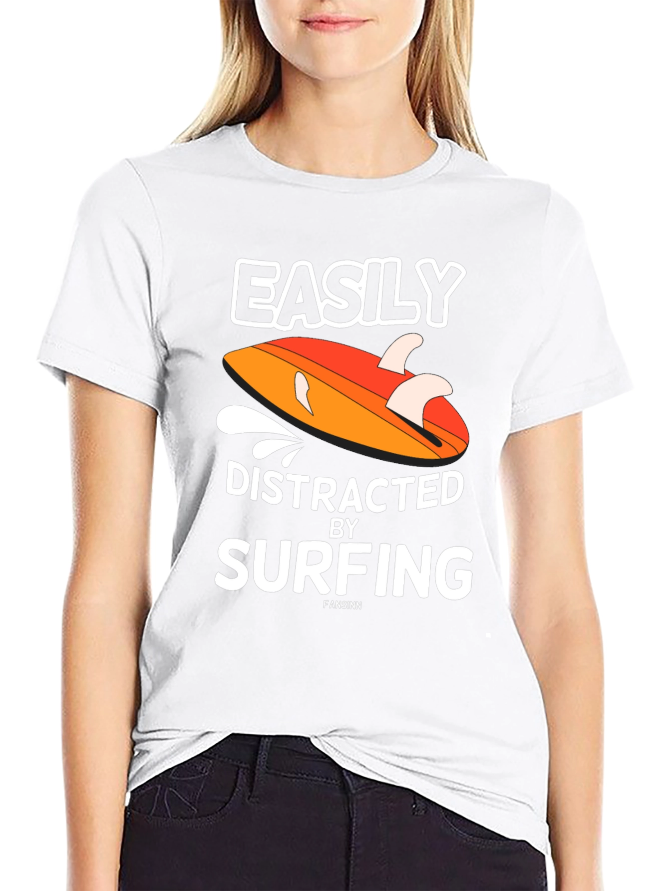 Easily Distracted by Surfing T-Shirt