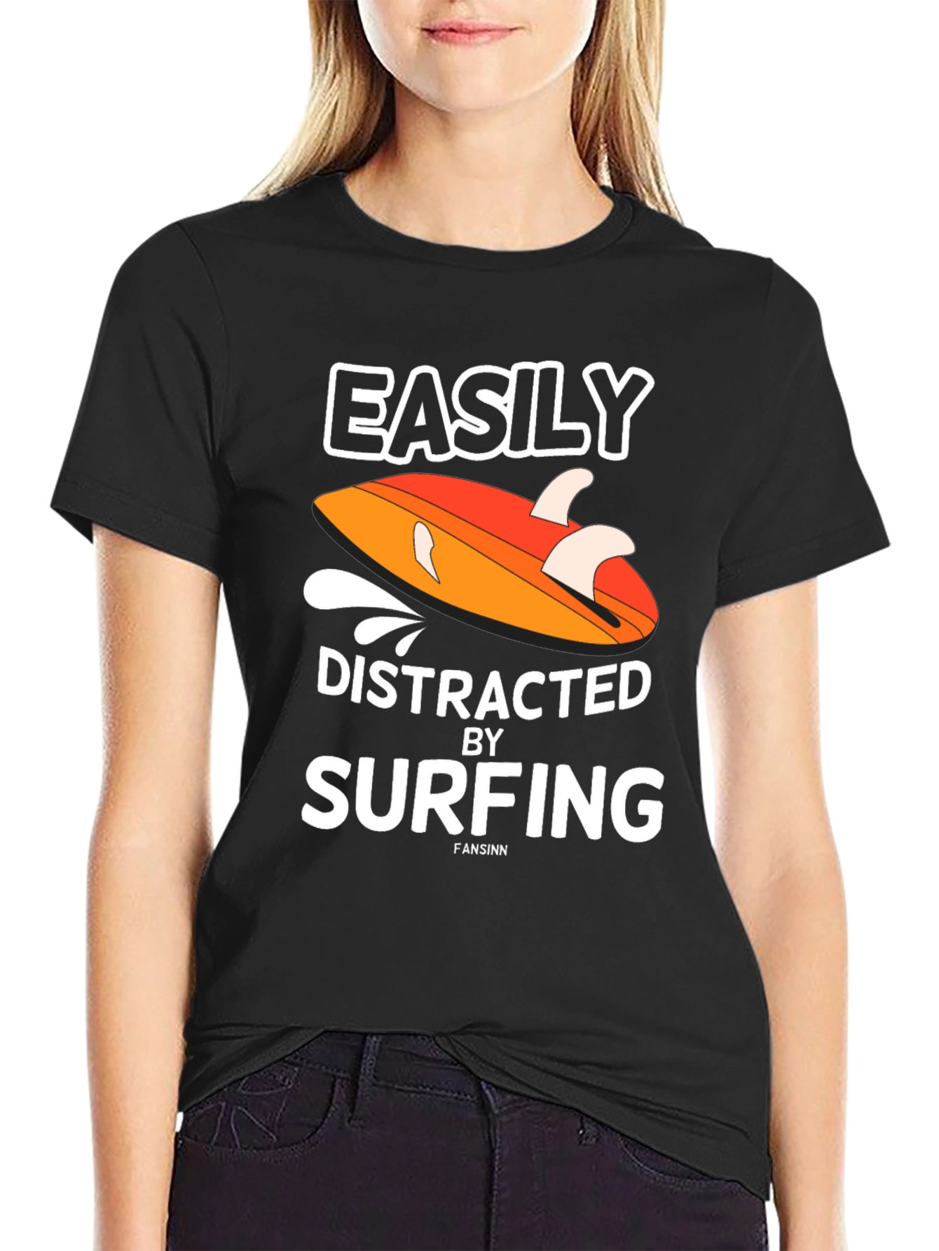 Easily Distracted by Surfing T-Shirt