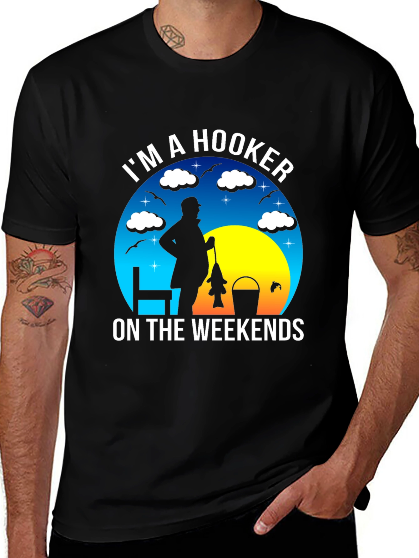 Im A Hooker On The Weekends Fishing T-Shirt