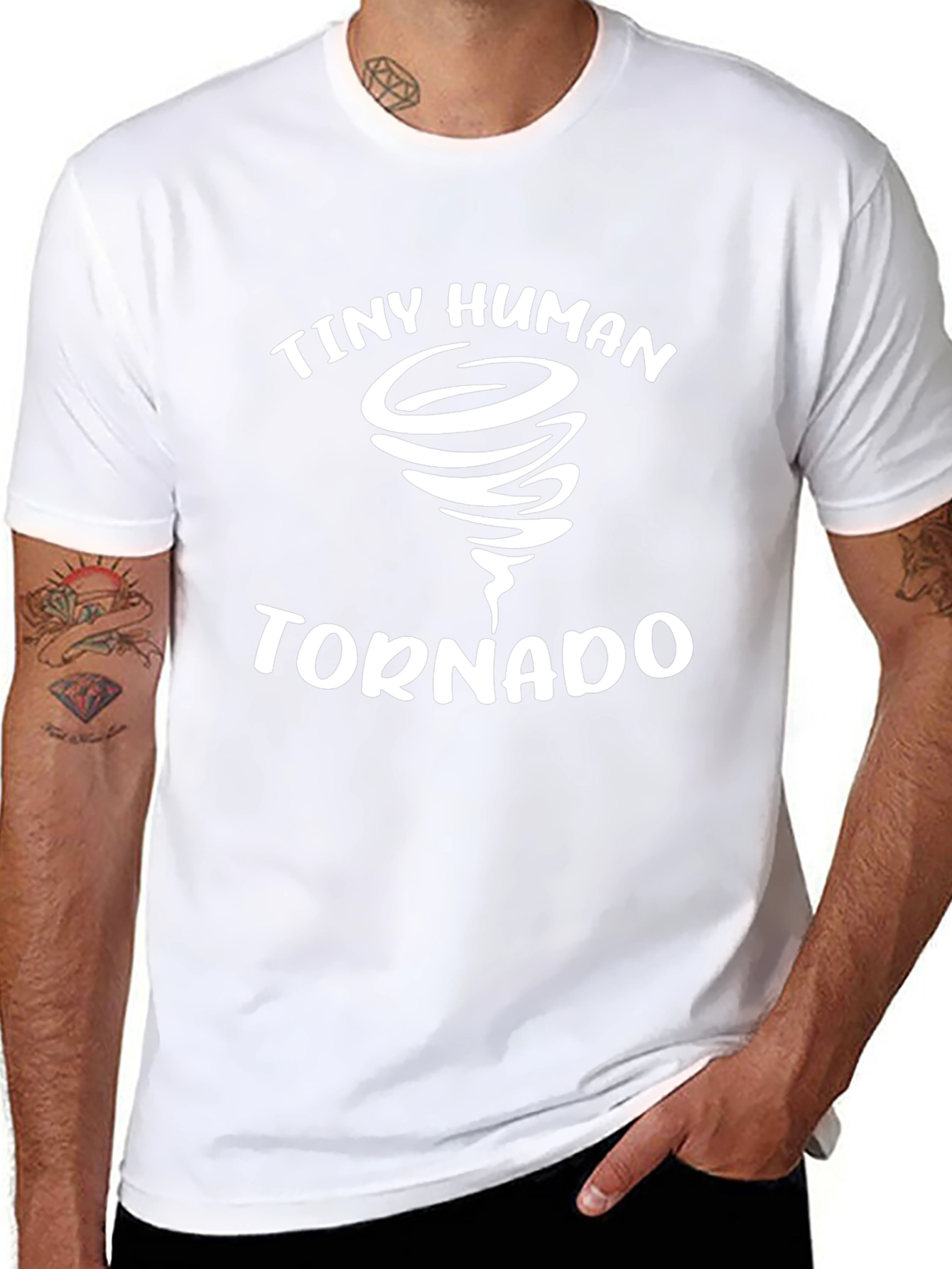 Tiny Human Tornado Graphic Tee - Black T-Shirt