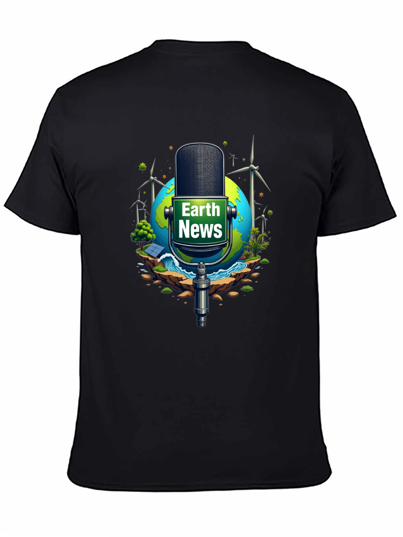 Earth News Graphic Tee: Eco-Friendly World
