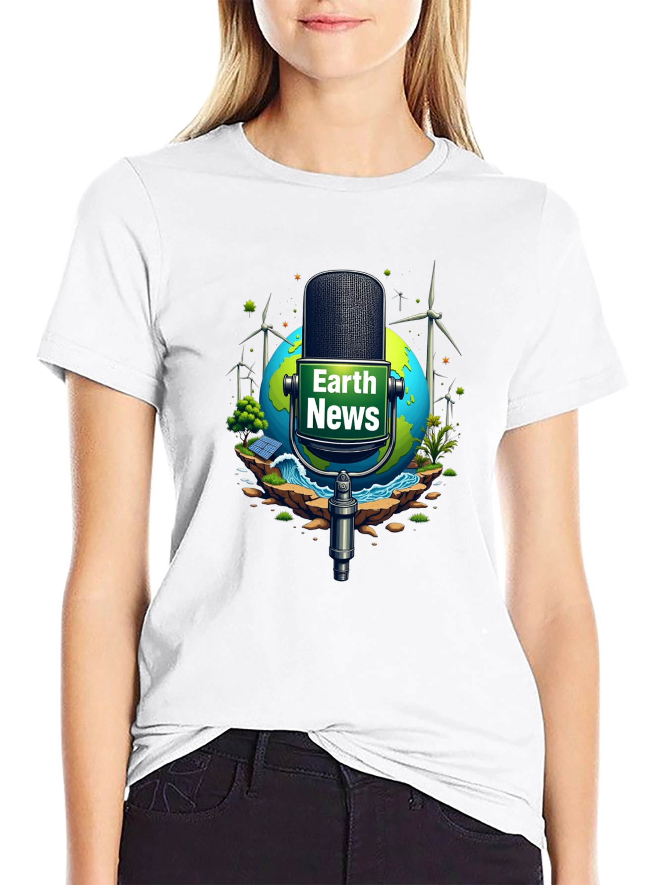 Earth News Graphic Tee: Eco-Friendly World