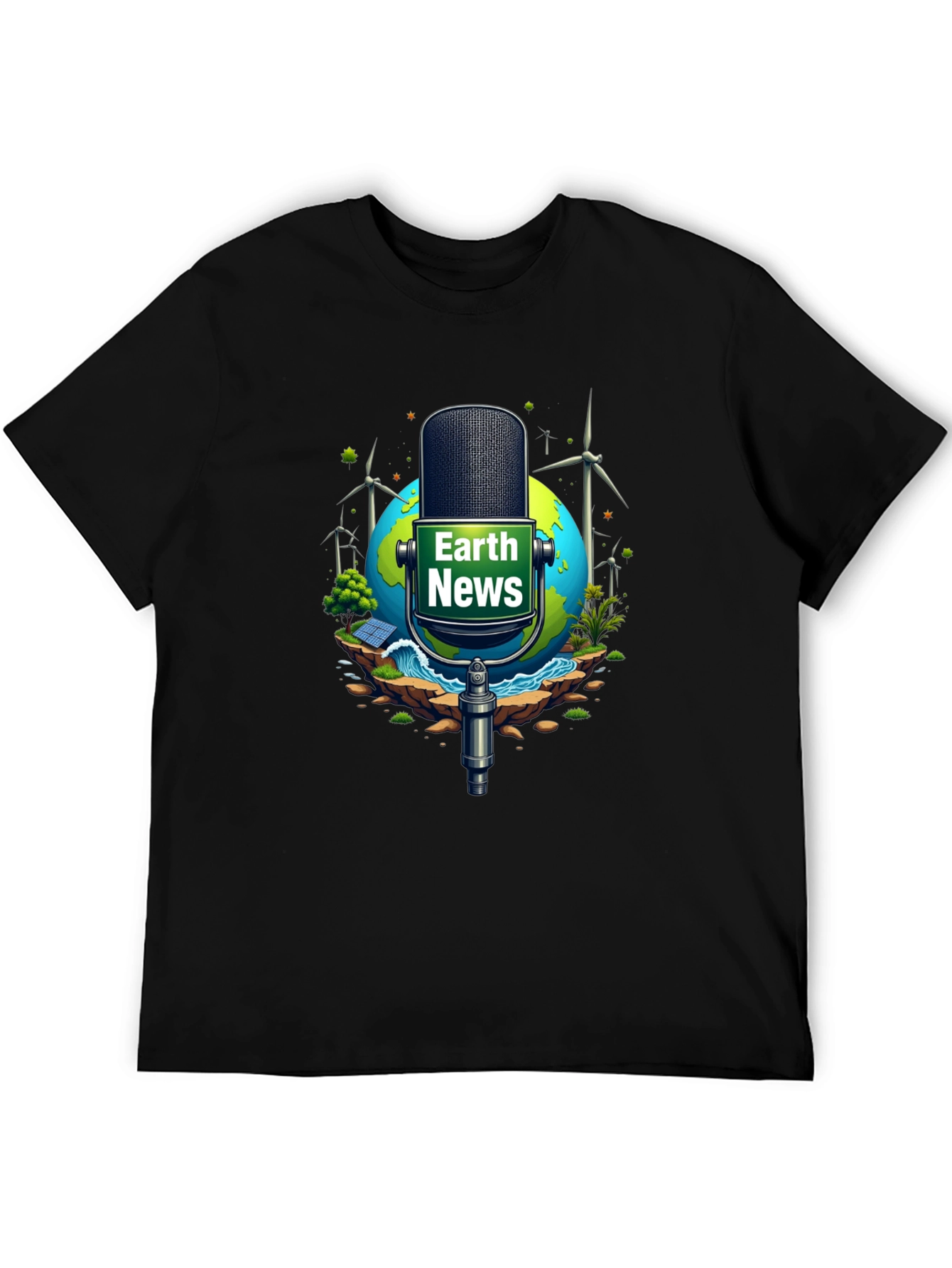 Earth News Graphic Tee: Eco-Friendly World