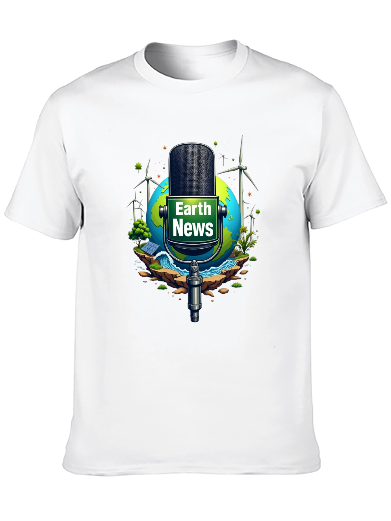 Earth News Graphic Tee: Eco-Friendly World