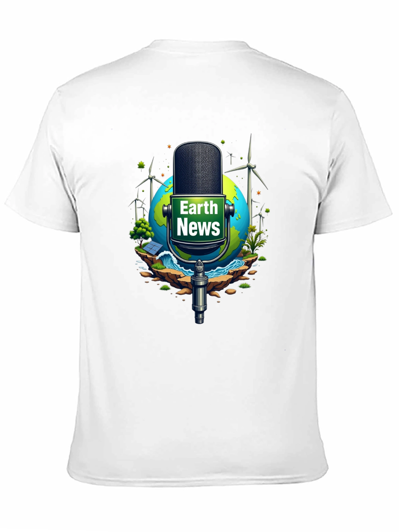 Earth News Graphic Tee: Eco-Friendly World