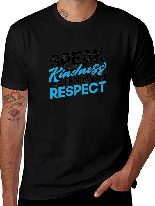 Speak with Kindness Graphic Tee - Black