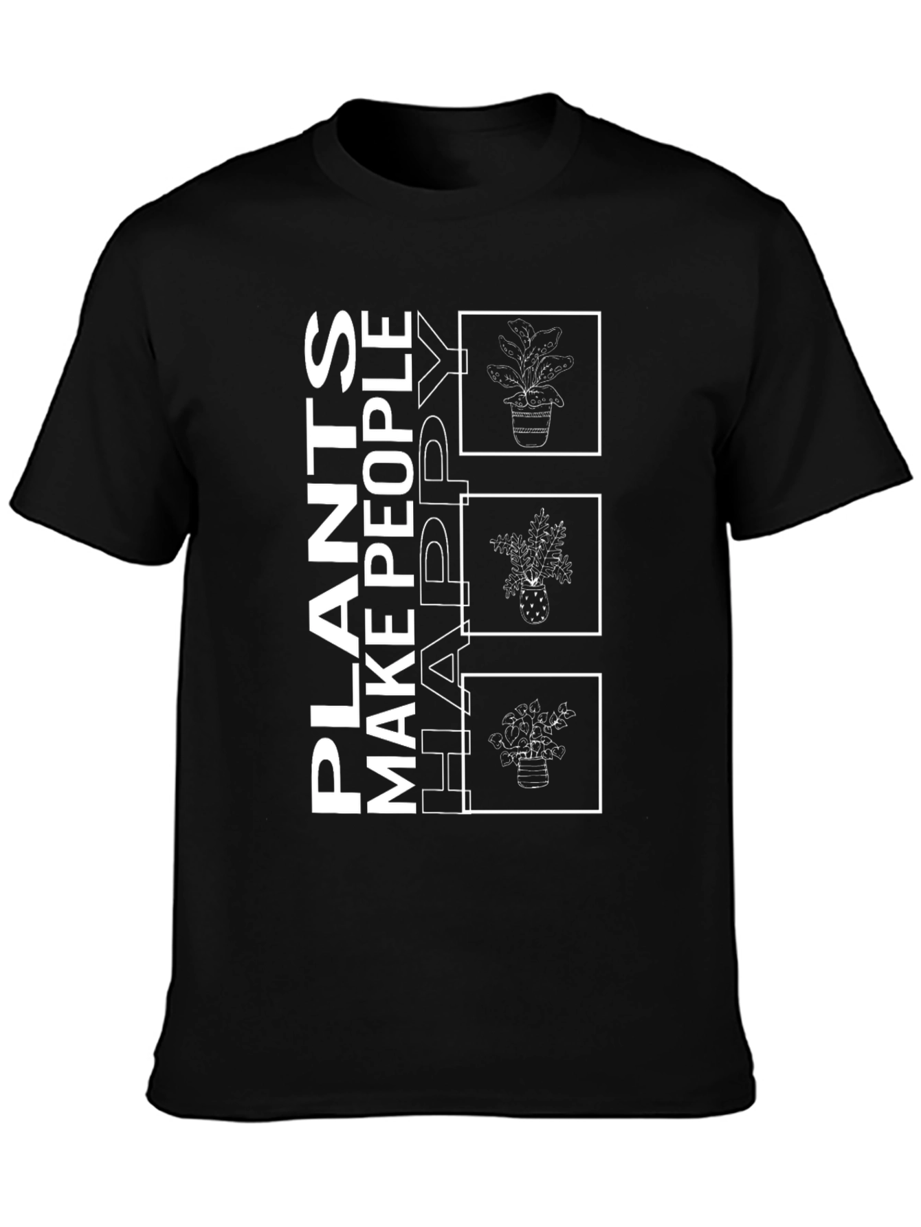 Plants Make People Happy Graphic Tee
