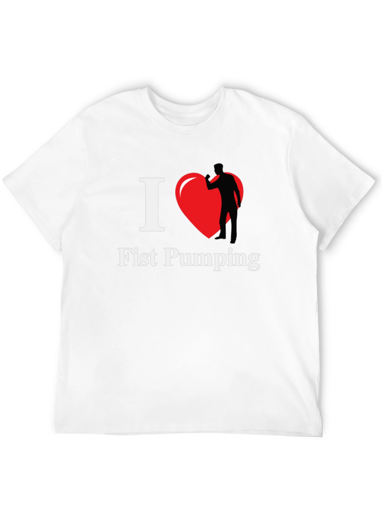 I Heart Fist Pumping Black T-Shirt