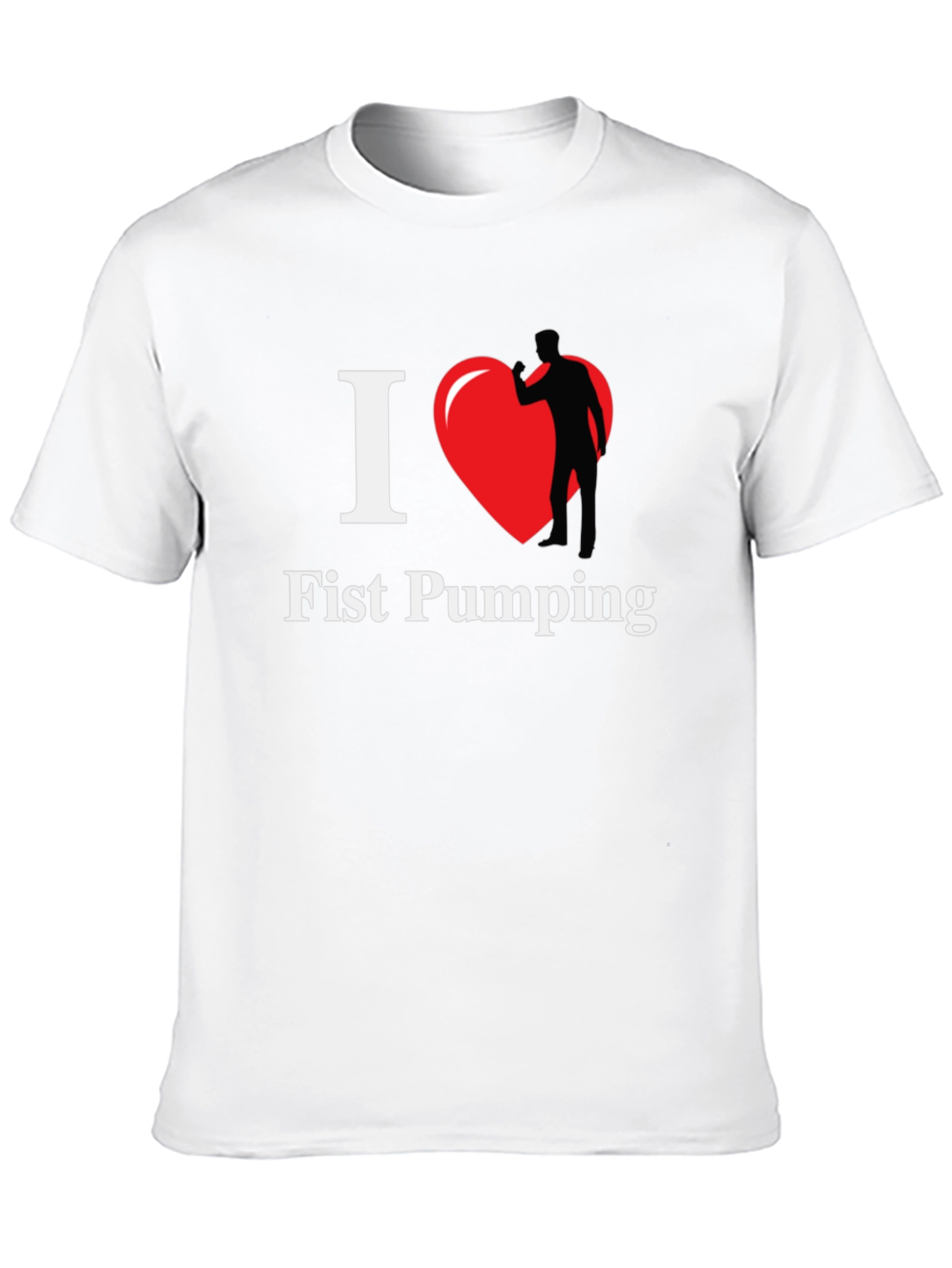 I Heart Fist Pumping Black T-Shirt