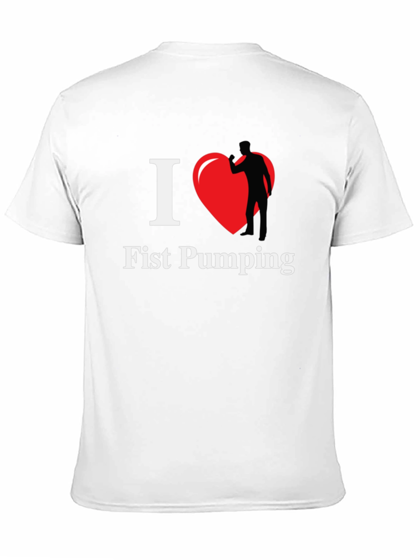 I Heart Fist Pumping Black T-Shirt