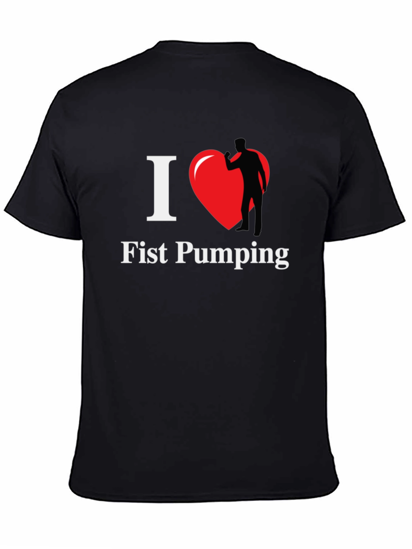 I Heart Fist Pumping Black T-Shirt