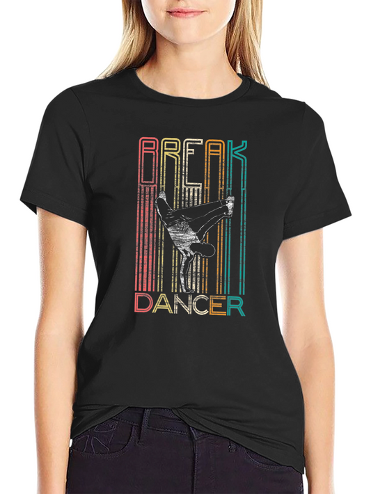 Break Dancer Graphic T-Shirt - Retro Style