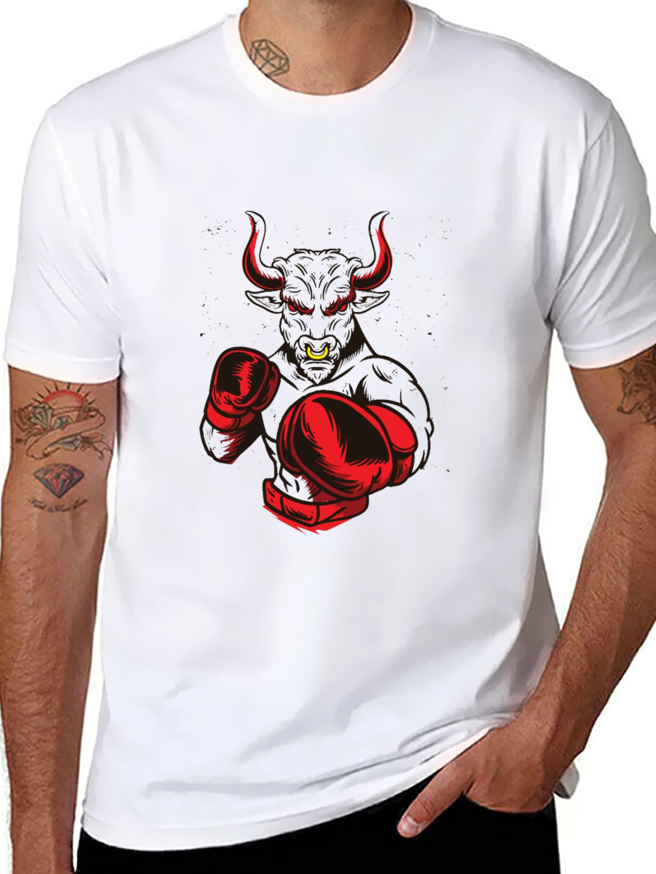 Bull Boxer Graphic Tee - Mens Black T-Shirt