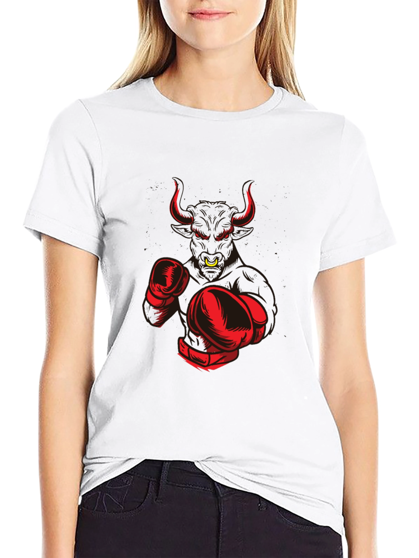 Bull Boxer Graphic Tee - Mens Black T-Shirt