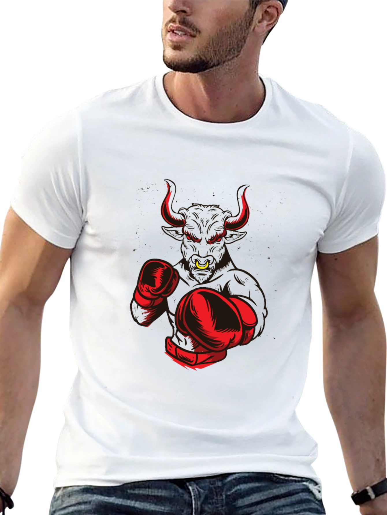 Bull Boxer Graphic Tee - Mens Black T-Shirt